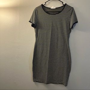Striped boydcon dress